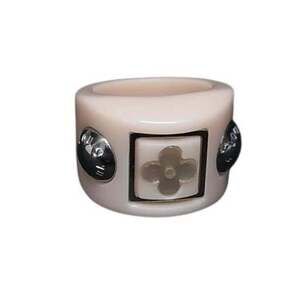 LOUIS VUITTON Berg Random Flower Ring M65955 Pink Resin Women's